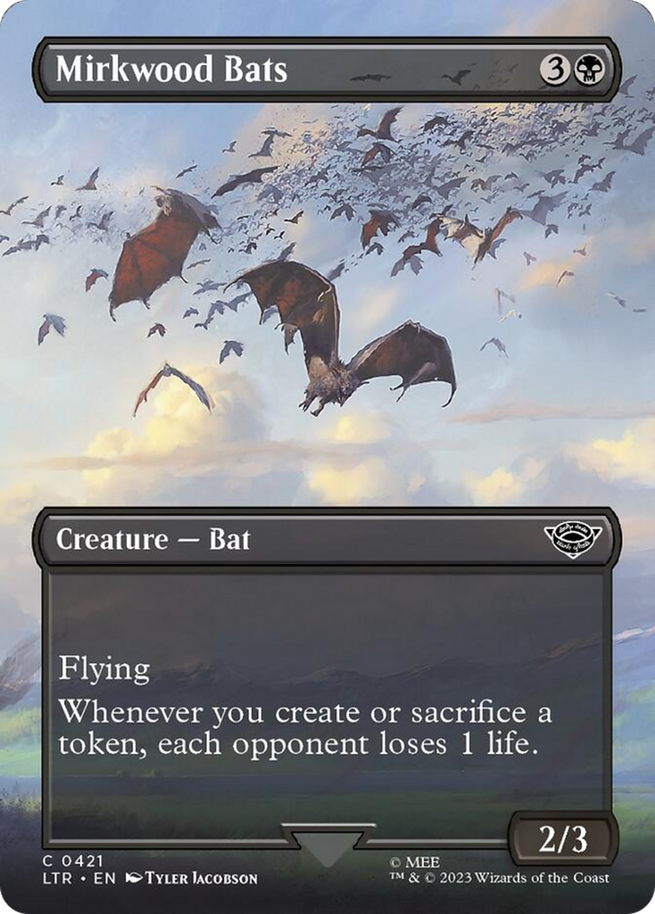 bat mtg cards Mirkwood Bats (Borderless Alternate Art) [The Lord of the Rings: Tales