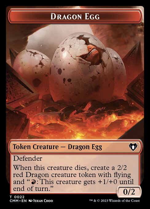 Eldrazi Spawn // Dragon Egg Double-Sided Token [Commander Masters Toke Eldrazi Spawn // Dragon Egg Double-Sided Token [Commander Masters Toke