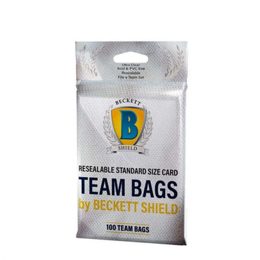 Beckett Shield Resealable Standard Size Team Bags (100count)