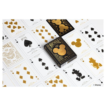 Bicycle Mickey Black & Gold Playing Cards