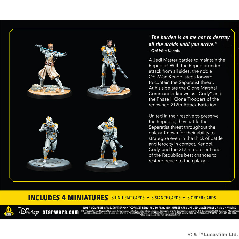 Star Wars - Shatterpoint Hello There General Obi-Wan Kenobi Squad Pack
