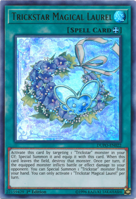 trickstar yugioh cards Trickstar Magical Laurel [DUPO-EN022] Ultra Rare