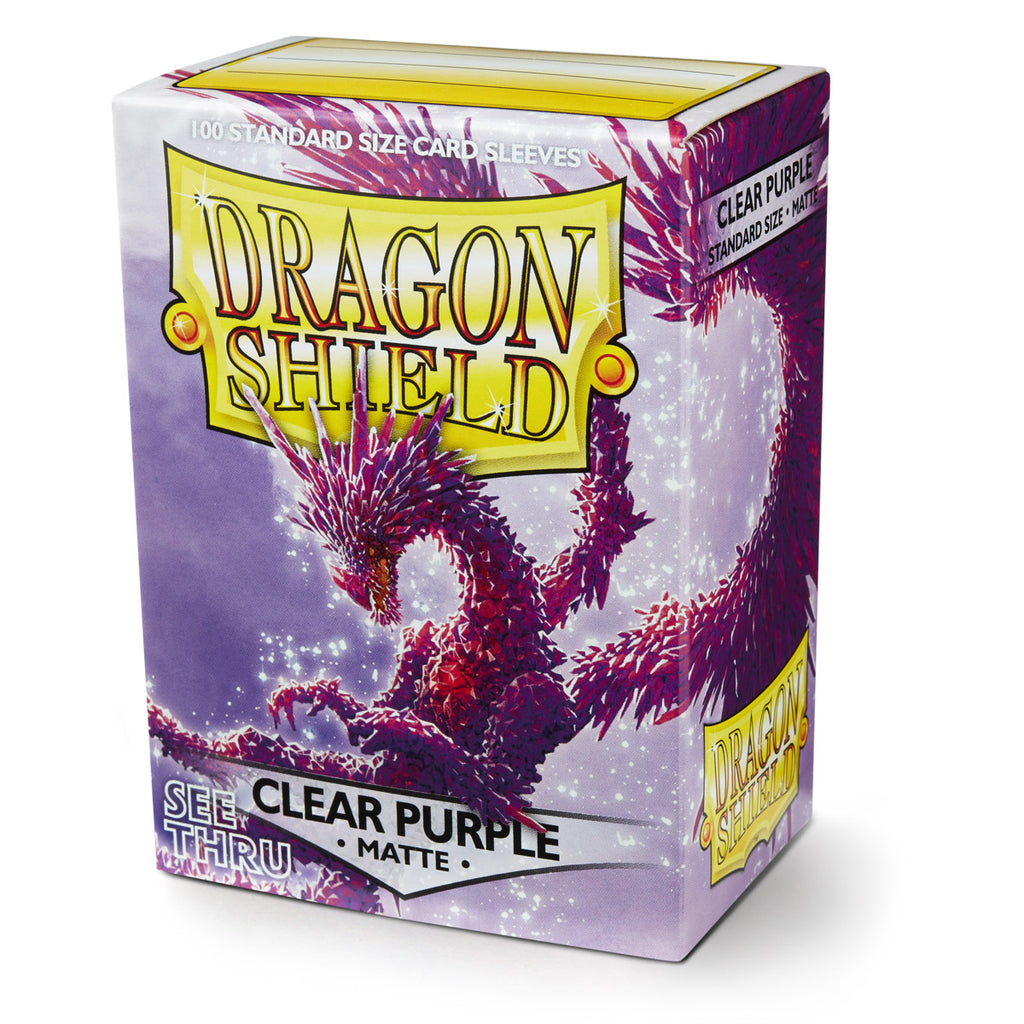 Dragon Shield: Clear Matte Sleeves: Standard Size Dragon Shield: Clear Matte Sleeves: Standard Size