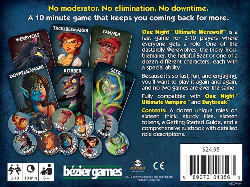 one night ultimate werewolf card sleeves One Night Ultimate: Werewolf