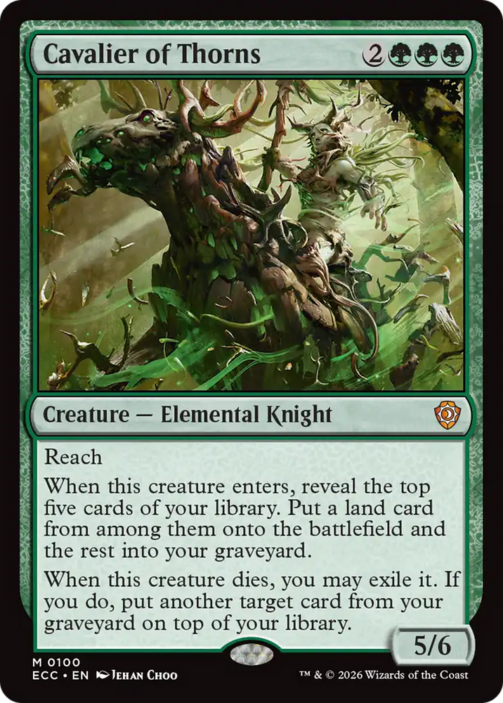 Cavalier of Thorns [Lorwyn Eclipsed Commander]