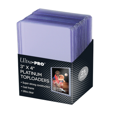 3x4 Clear Ultra Pro Toploaders (25ct)