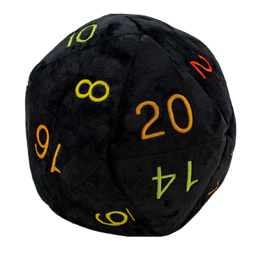 Jumbo Plush Dice D20: Rainbow