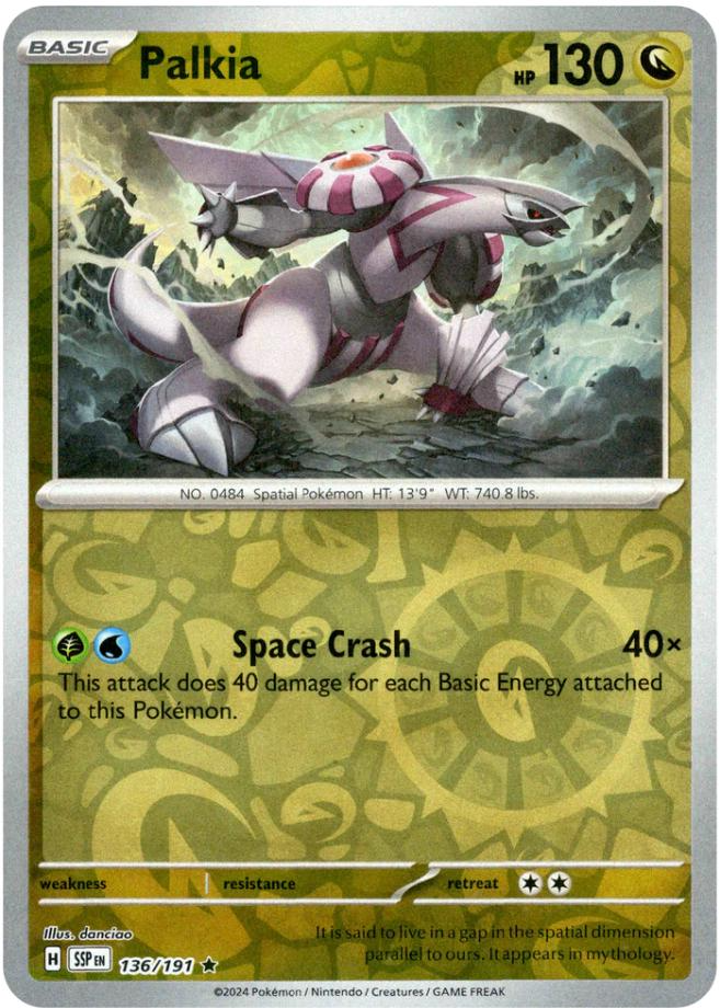 pokemon palkia card Pokemon Trading Card Game Surging Sparks Rare Palkia #136