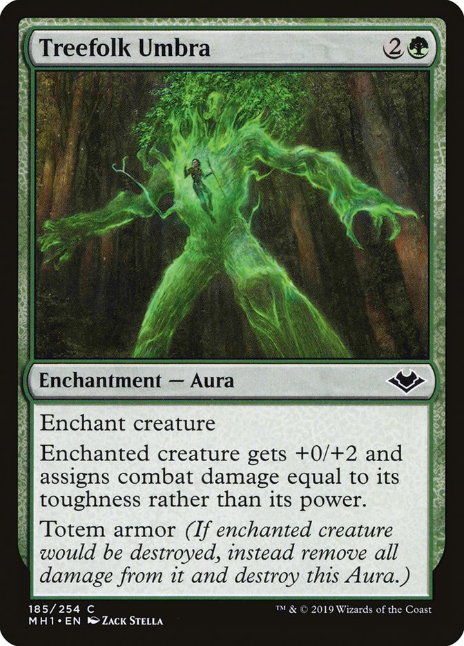 MtG Trading Card Game Modern Horizons Common Treefolk Umbra #185