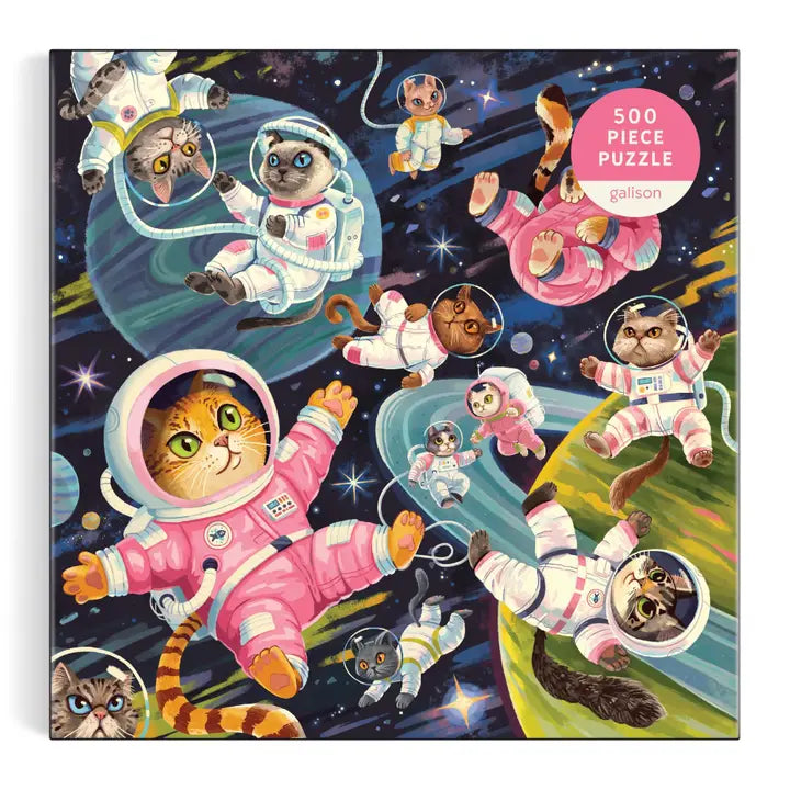 Lucia Baertl: A Space Meowdyssey 500 Piece Puzzle