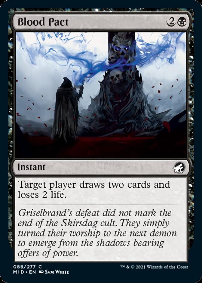 target player draws cards mtg Blood Pact [Innistrad: Midnight Hunt]