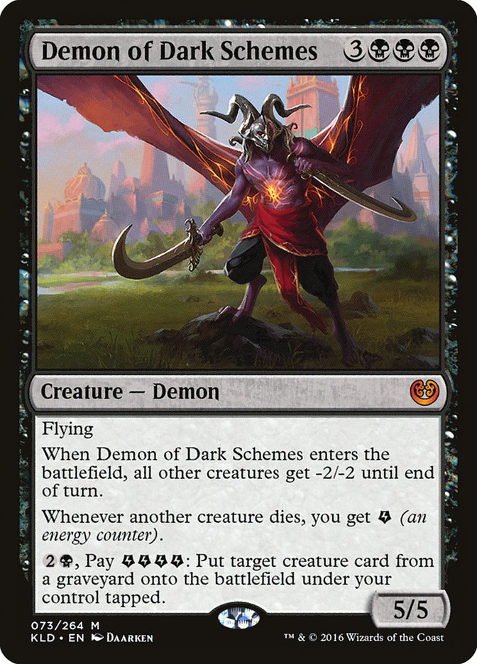 mtg kaladesh red cards Demon of Dark Schemes [Kaladesh]