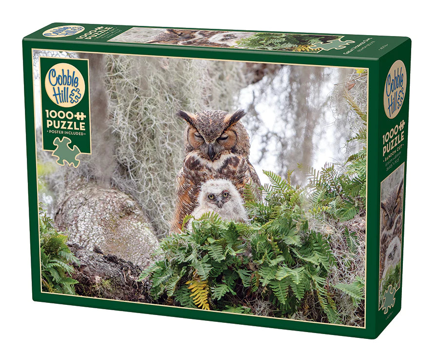 Cobble Hill: Simon Bolyn- Great Horned Owl 1000 Piece Puzzle