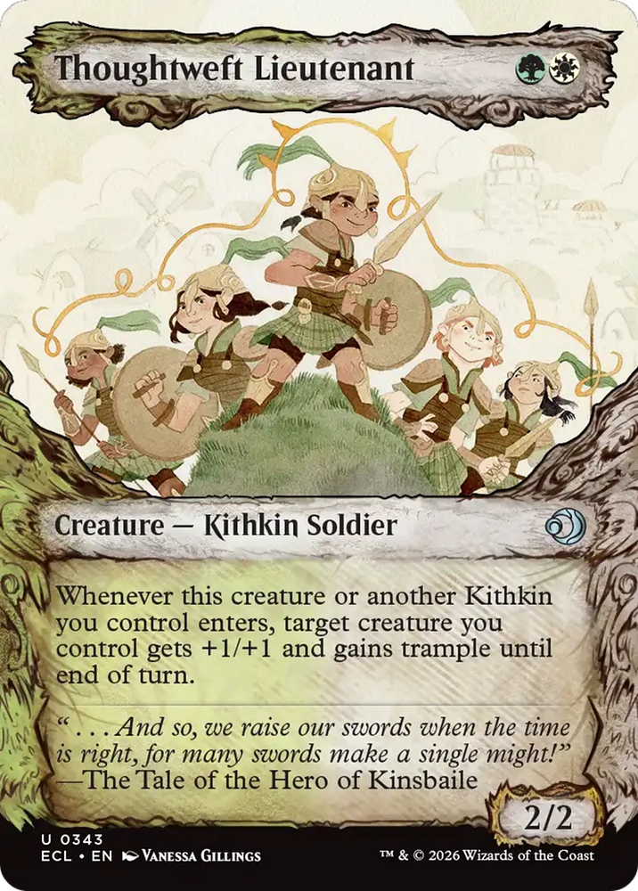 Thoughtweft Lieutenant (Showcase) [Lorwyn Eclipsed]