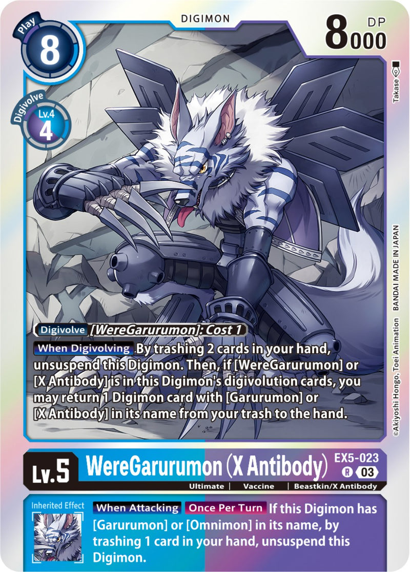 digimon weregarurumon card vs. Myotismon Vintage Prism Holo Battle Blue Digimon Card:WereGarurumon | DigimonWiki | Fandom