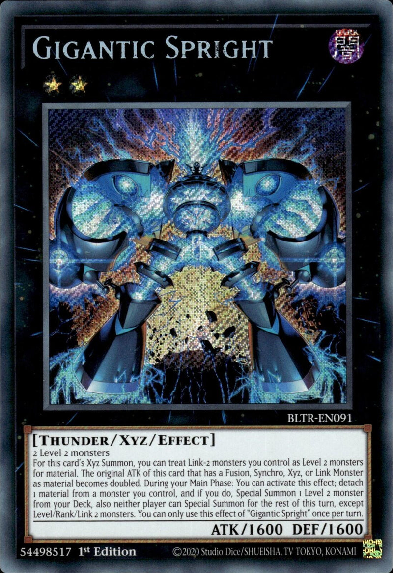 spright yugioh cards Gigantic Spright [BLTR-EN091] Secret Rare