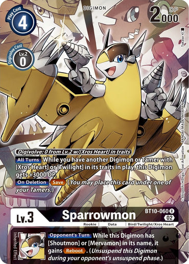 Sparrowmon [BT10-060] (Alternate Art) [Xros Encounter]