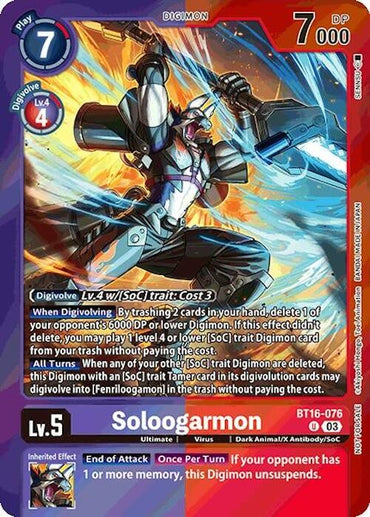 Soloogarmon [BT16-076] (Event Pack 7) [Beginning Observer]