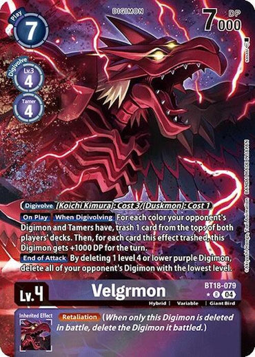 Velgrmon [BT18-079] (Alternate Art) [Release Special Booster 2.0]