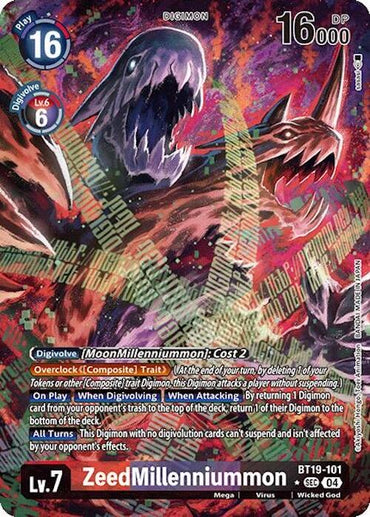 ZeedMillenniummon [BT19-101] (Alternate Art) [Release Special Booster 2.0]