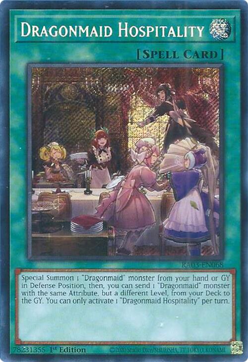 Dragonmaid Hospitality (Secret Rare) [RA03-EN068] Secret Rare