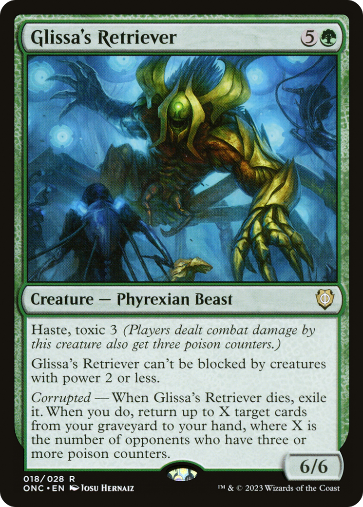 mtg phyrexia all will be one commander cards Phyrexia: big plays Glissa's Retriever [Phyrexia: All Will