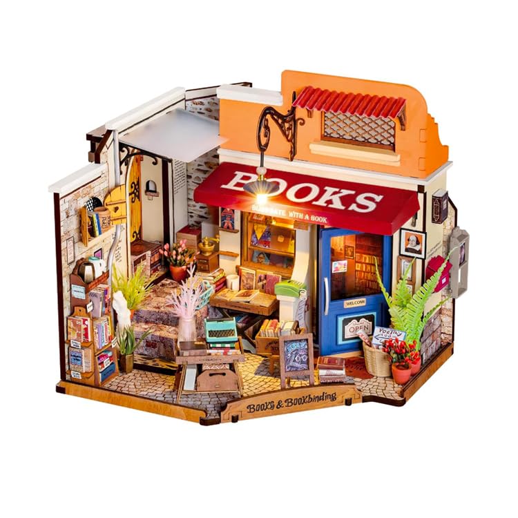 DIY Miniature House - Corner Bookstore