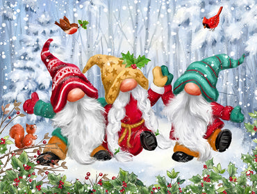 Suns Out: Jean Francois - Three Winter Gnomes 300 Piece Puzzle