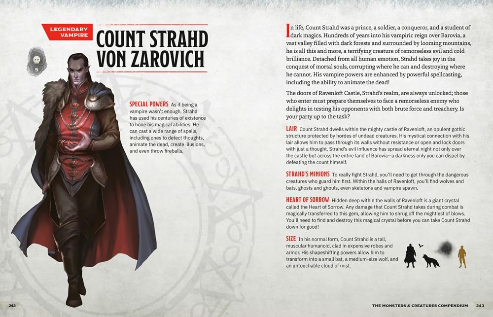 The Monsters & Creatures Compendium (Dungeons & Dragons): A Young Adventurer's Guide