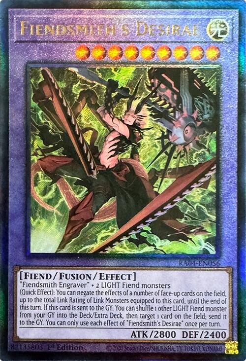 Fiendsmith's Desirae [RA04-EN056] Prismatic Ultimate Rare