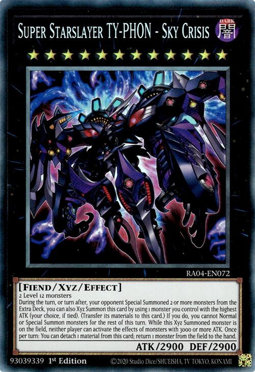 Super Starslayer TY-PHON - Sky Crisis [RA04-EN072] Prismatic Collector's Rare