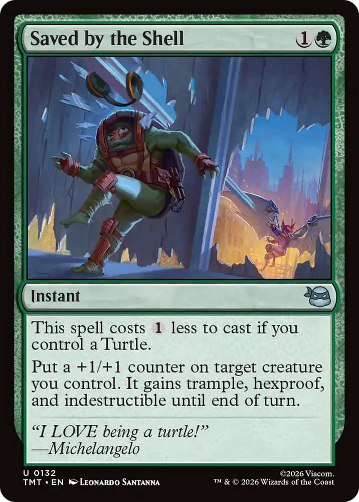 Saved by the Shell [Teenage Mutant Ninja Turtles]