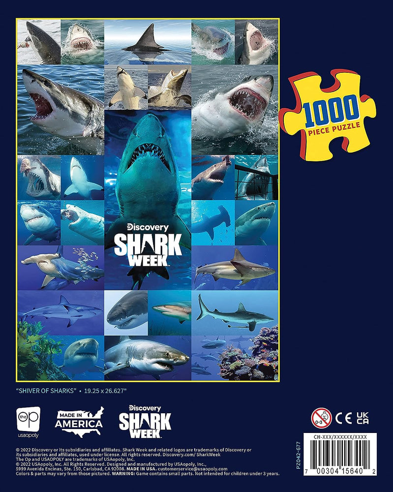 Shark Week “Shiver of Sharks” 1000 Piece Jigsaw Puzzle