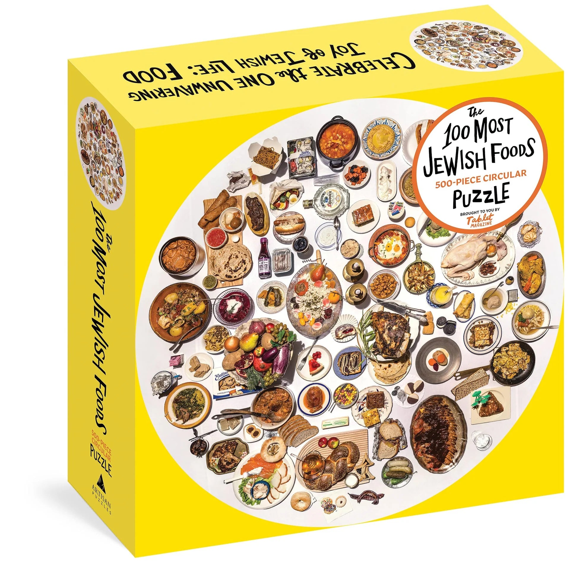Artisan - The 100 Most Jewish Foods 500 Piece Circular Puzzle