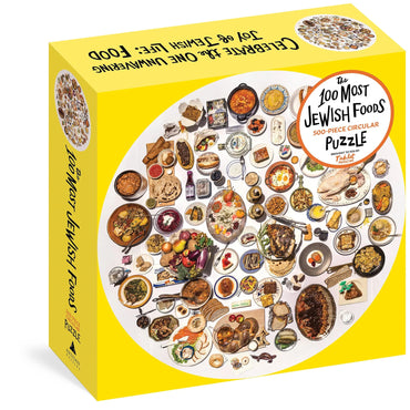 Artisan - The 100 Most Jewish Foods 500 Piece Circular Puzzle