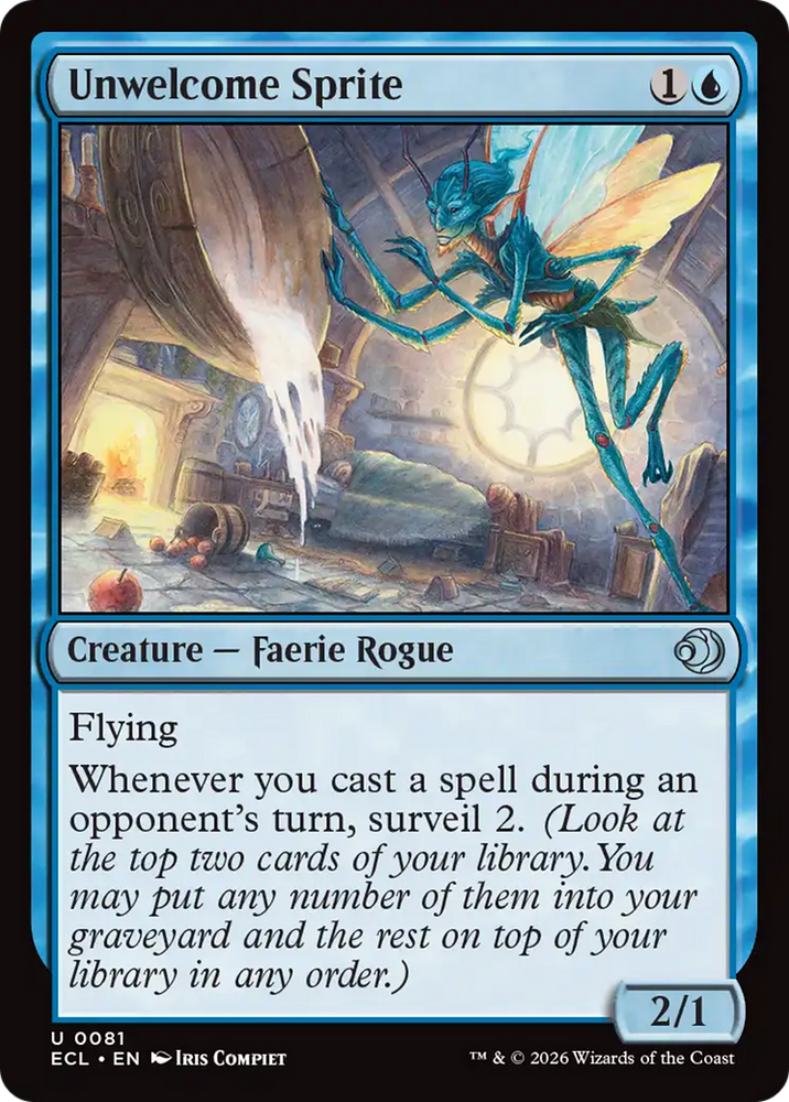 Unwelcome Sprite [Lorwyn Eclipsed]