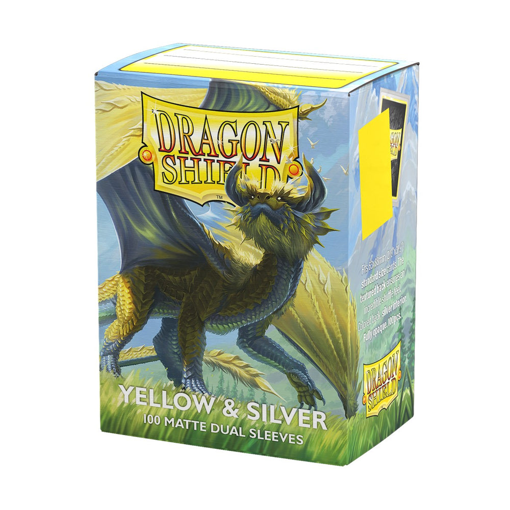 Dragon Shield: Daul Matte: Yellow & Silver