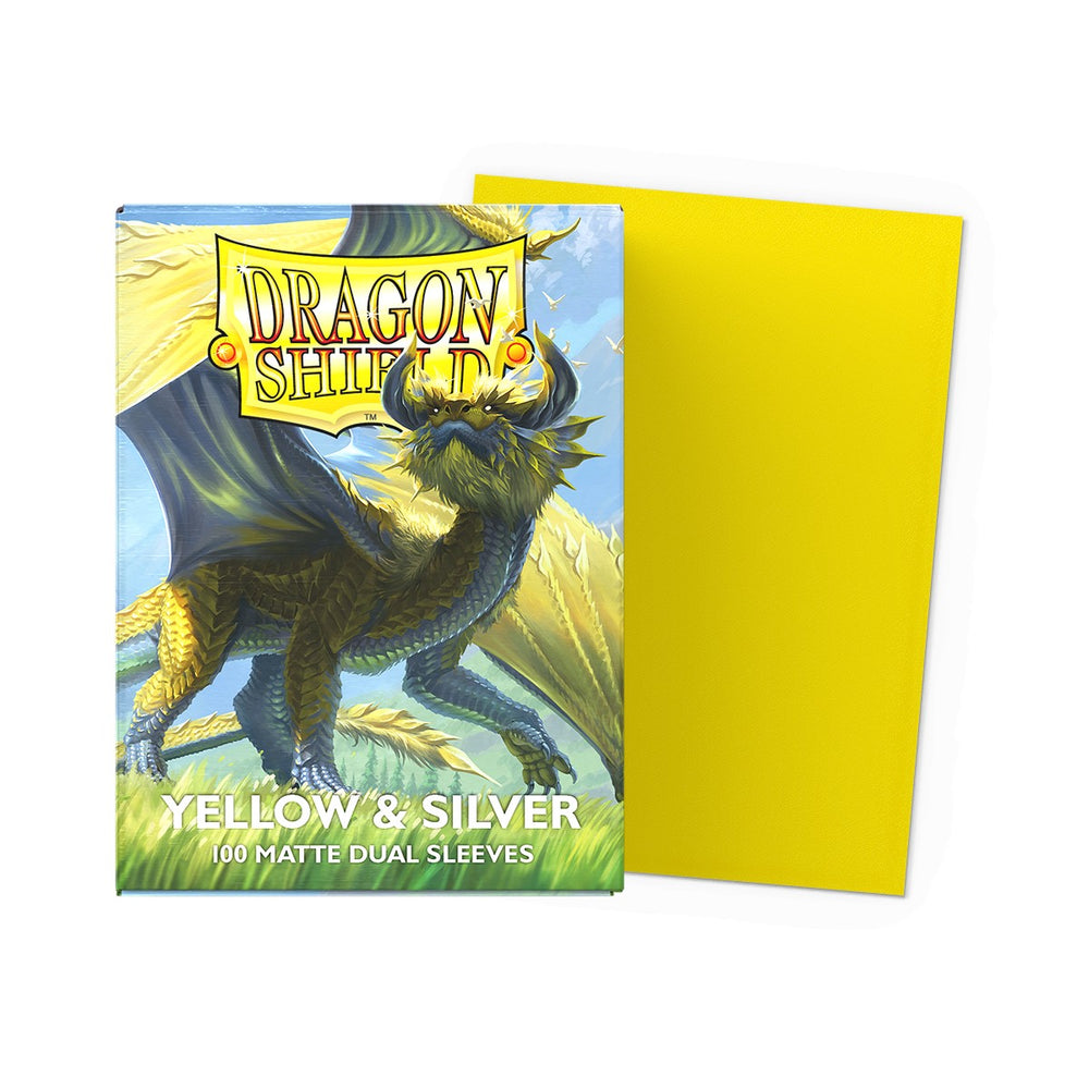 Dragon Shield: Daul Matte: Yellow & Silver