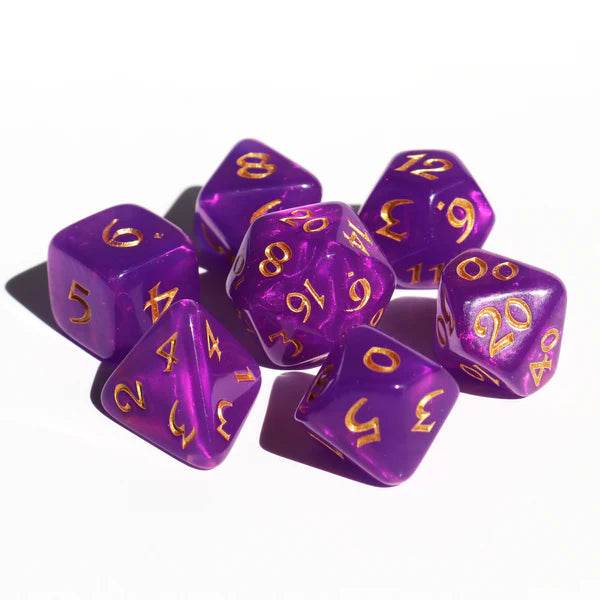 7 Piece RPG Set - Elessia Moonstone Calypso with Gold