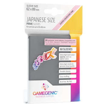 GameGenic - Prime Japanese Sized Sleeves - Dark Gray