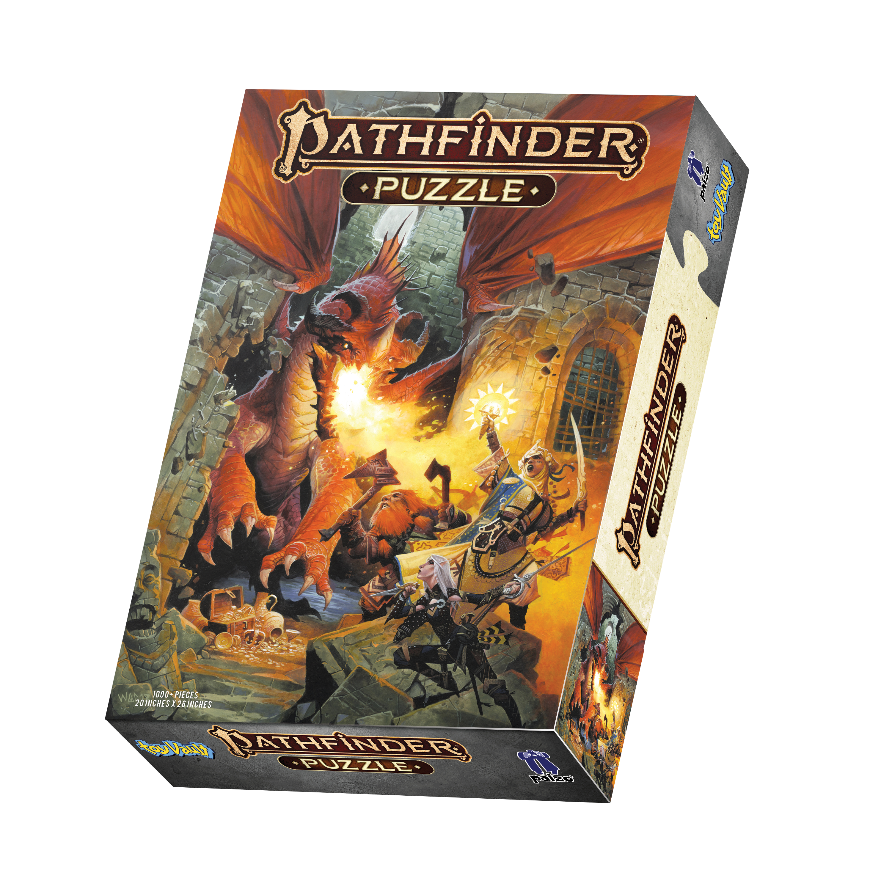Pathfinder Game Puzzle: Core Rulebook, 1000-Piece Jigsaw 20 x 26 Inch