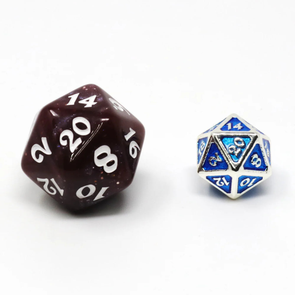 Critlings 7pc Mini RPG Set - Platinum Aquamarine
