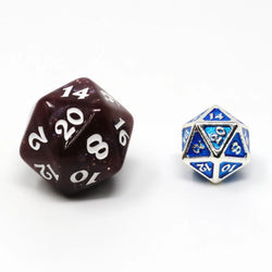 Critlings 7pc Mini RPG Set - Platinum Aquamarine