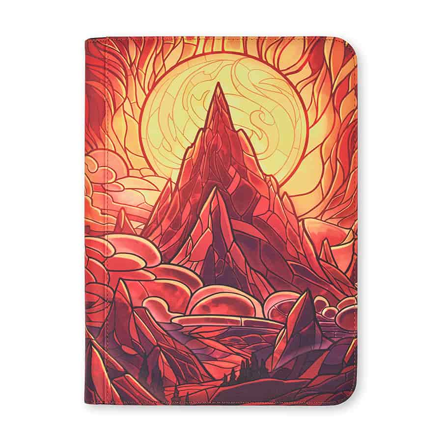 Arcane Fortress 9-Pocket Binder Stained Glass: Burning Mountain