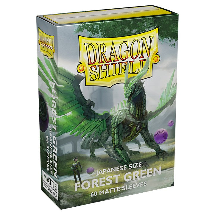 Dragon Shield - Japanese Matte Forest Green (60) Sleeves