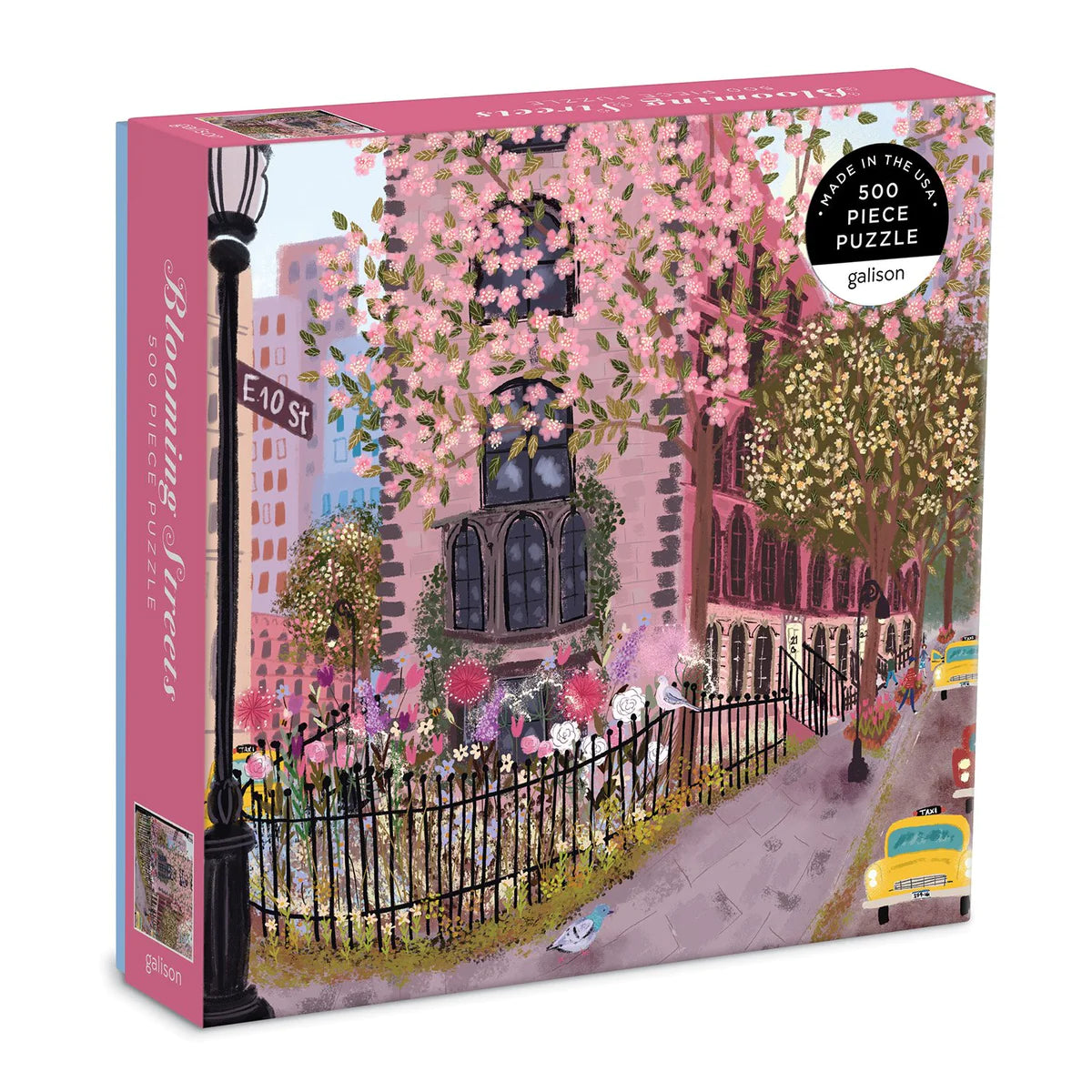Galison - Joy Laforme - Blooming Streets 500 Piece Puzzle