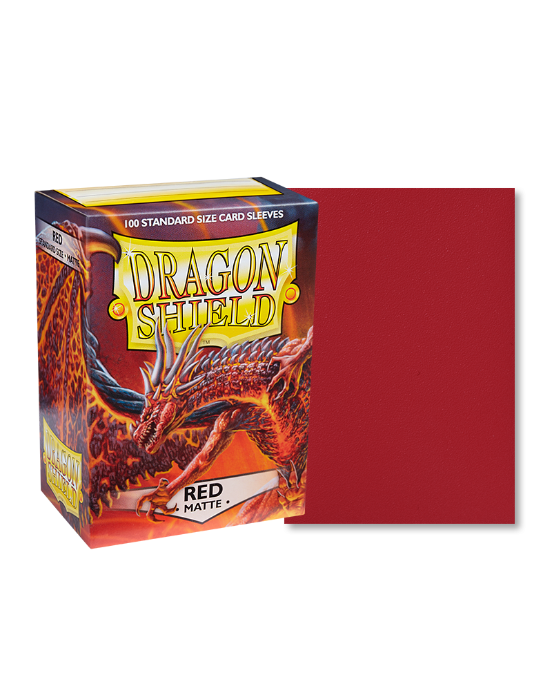 Dragon Shield - Matte Red (100) Sleeves