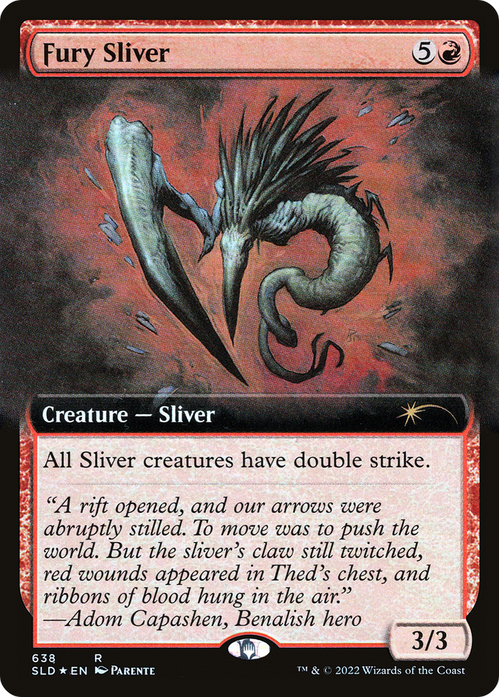 Fury Sliver (Extended Art) [Secret Lair Drop Promos]