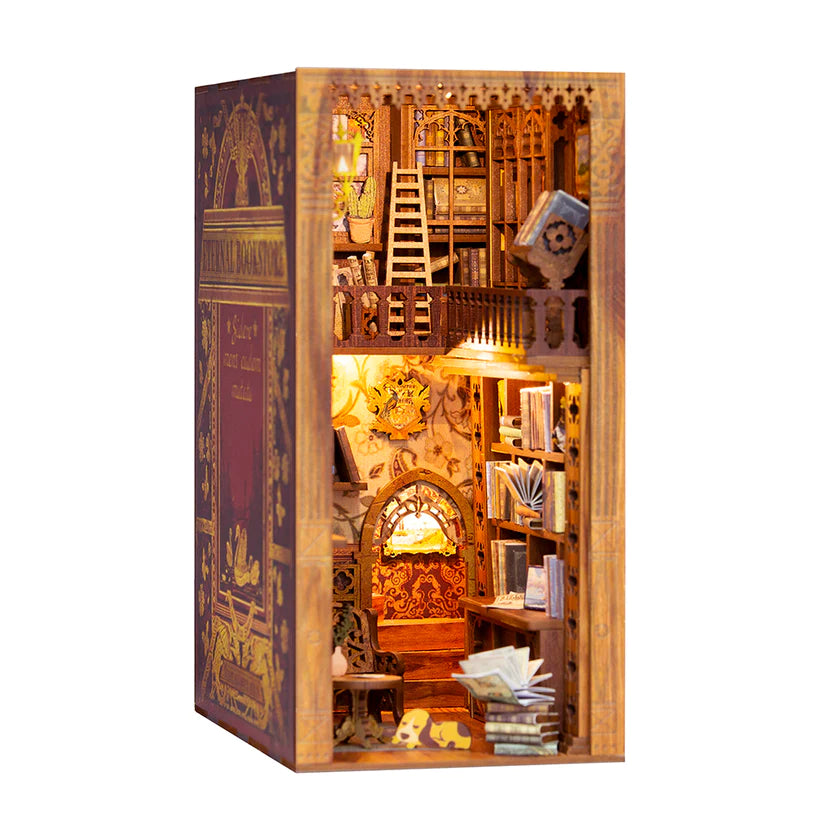 DIY Miniature Book Nook Kit | Eternal Bookstore