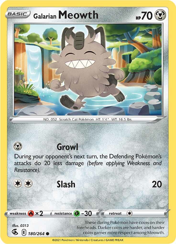 Galarian Meowth (180/264) [Sword & Shield: Fusion Strike]